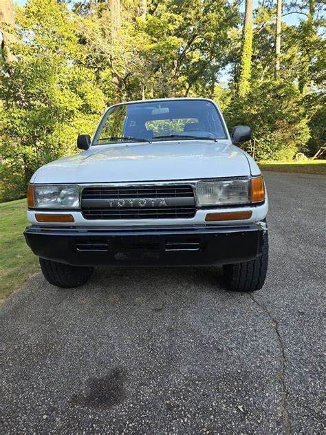 1991 Toyota Land Cruiser SUV White FJ80 Classic Toyota Land Cruiser