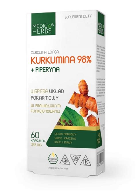 Kurkuma Kurkumina Mg Piperyna Medica Herbs Allegro Pl