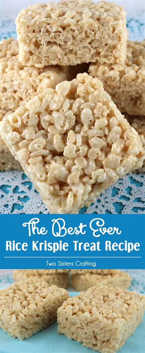 The Best Ever Rice Krispie Treat Recipe Two Sisters