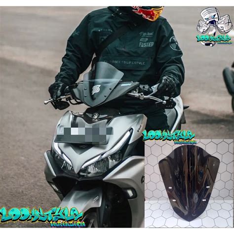 Jual Visor Aerox Model Jenong Terbaru Plus Baut Variasi Winshield