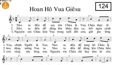 Hoan hô Vua Giêsu PDF Lễ Chúa Kitô vua Giáo Xứ Lạc Hồng YouTube