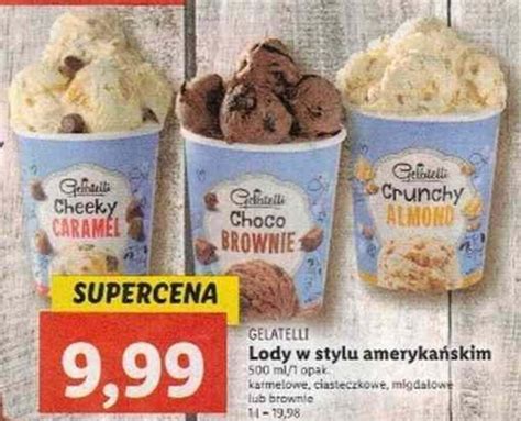 Promocja Gelatelli Lody W Stylu Ameryka Skim Ml Opak Karmelowe