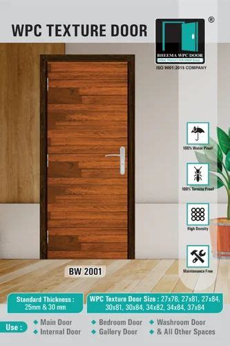 WPC Solid Door For Home Height 84 Inch At 268 Sq Ft In Ahmedabad