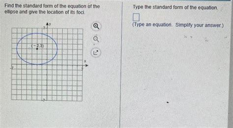 Solved Find the standard form of the equation of the Type | Chegg.com