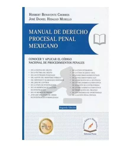 Manual De Derecho Procesal Penal Mexicano Hesbert Benavente Envío gratis