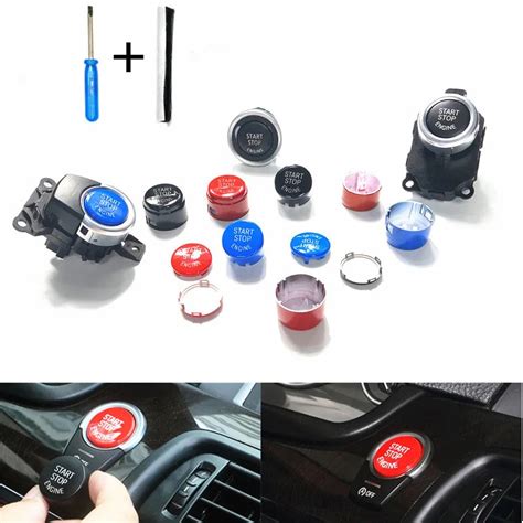 Pcs Car Engine Start Stop Switch Button Replace Cover For Bmw