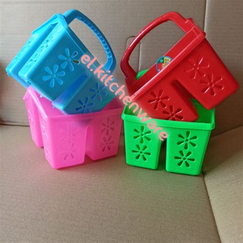 Jual Merk Eriko Tempat Sendok Garpu Cantik Bahan Plastik Warna