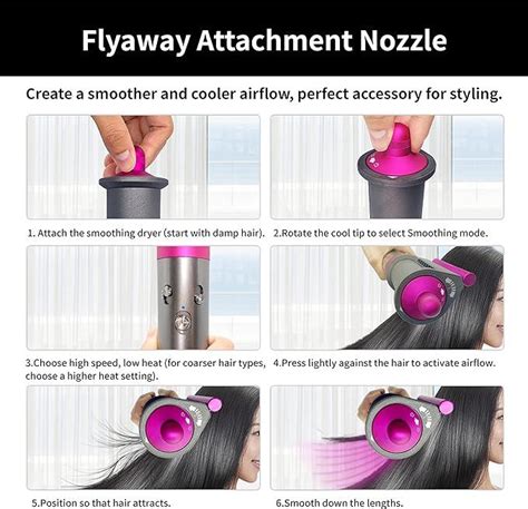 Anti Flight Flyaway Nozzle For Dyson Airwrap Styler Compatible With