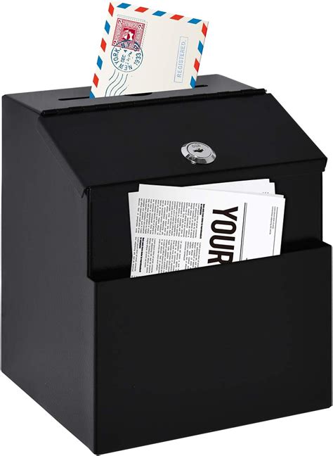 Homcom Vorschlagsbox Spendenbox Briefkasten Zur Wandmontage Mailbox Aus