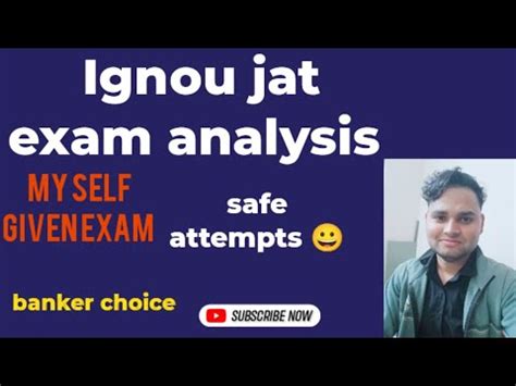 Ignou Jat Exam 2023 Self Given Exam Analysis Expected Cut Off Ignou