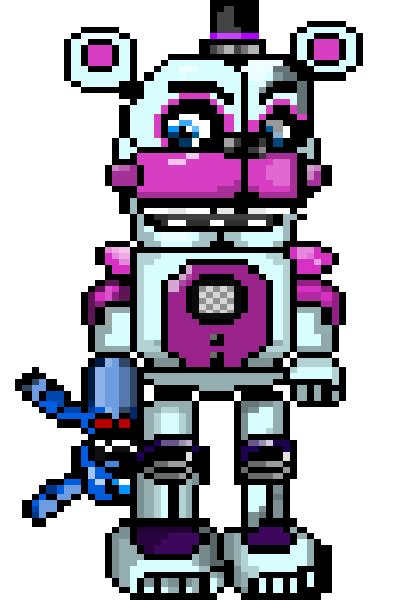 Funtime Freddy Pixel By Mudkip91 On Deviantart