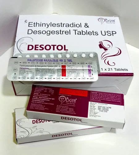 Ethinylestradiol 0 03mg Desogestrel 0 15mg USP Packaging Size 28