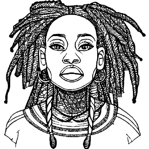 Beautiful Black Women With Braids And Afro Hair Styles Creative Fabrica