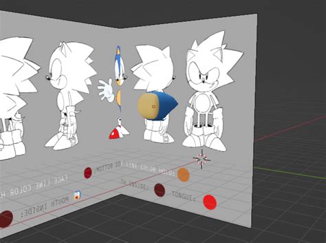 Sonic from Sonic Mania in blender by Thatoneidioticdude on DeviantArt