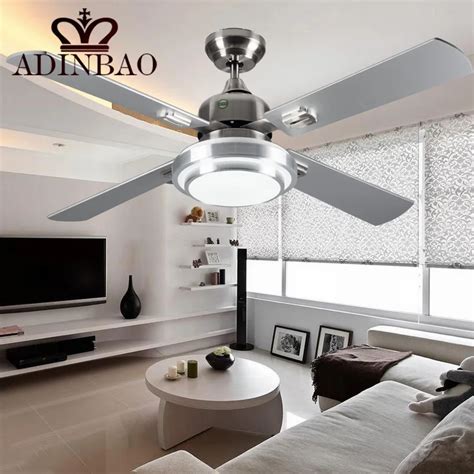 Aliexpress.com : Buy Modern silver color ceiling fans industrial bright ...