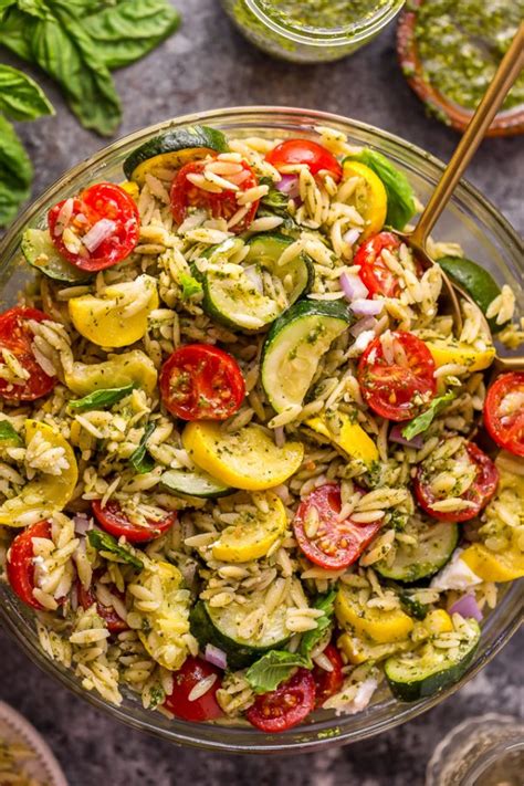 Easy Pesto Tortellini Pasta Salad Baker By Nature