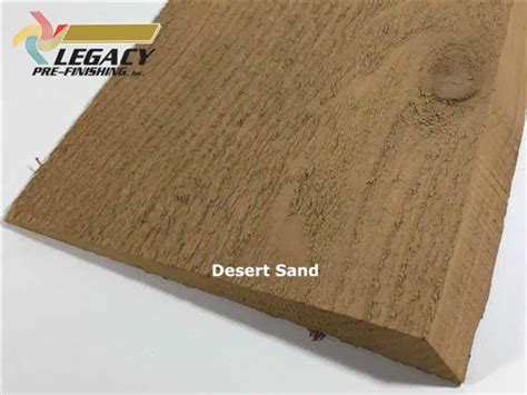 Prefinished Haida Wavy Edge Cedar Siding Desert Sand Stain