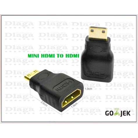 Jual Mini Hdmi To Hdmi Converter Adapter Connector Full Hd Shopee Indonesia