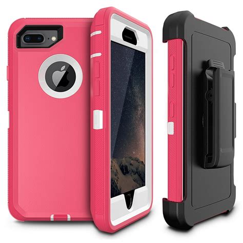 Iphone 7 Plus Case Iphone 8 Plus Case Cellularvilla Hybrid Dual Layer Heavy Duty Belt Clip