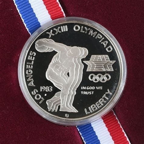 1983 Olympic Silver Dollar Proof Commemorative Coin In Etsy