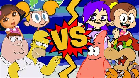 M U G E N Battles Homer Simpson Peter Griffin Dee Dee Dora Vs Yumi