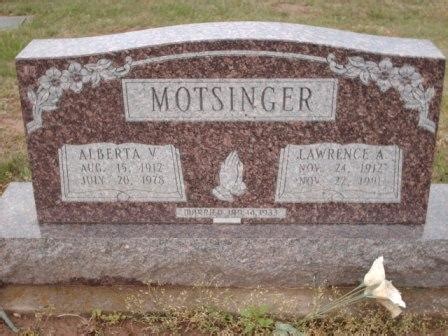 Alberta Virginia Rickard Motsinger Find A Grave Memorial