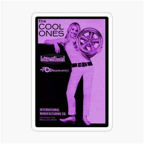 International Dragmaster Cool Ones Vintage Wheel Decal Sticker For