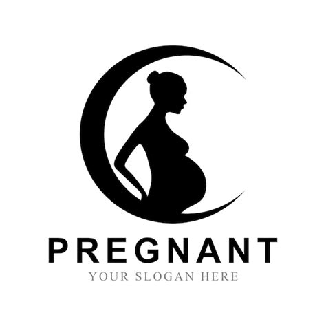 Premium Vector Pregnant Women Vector Logo