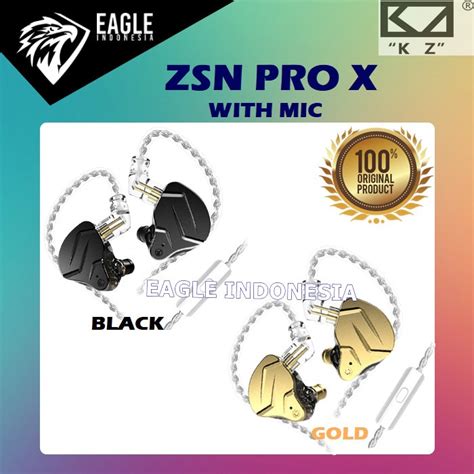 Jual KZ ZSN Pro X Knowledge Zenit Hybrid Earphone With MIC Shopee