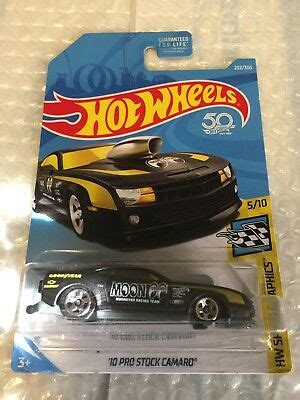 2018 Hot Wheels 10 Pro Stock Camaro 202 365 Moon Eyes HW Speed