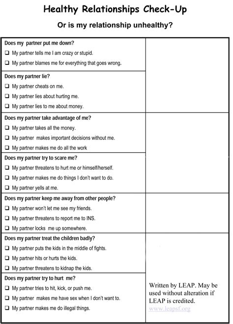 Printable Couples Therapy Worksheets Printable Worksheets