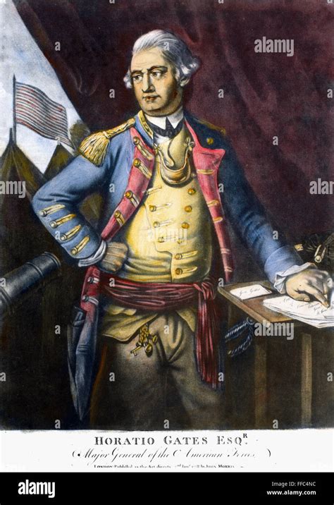 Horatio Gates C1728 1806 Namerican Revolutionary Officer Mezzotint