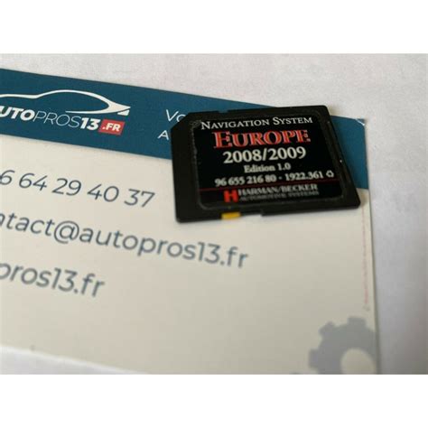 CARTE SD ORIGINE GPS EUROPE PEUGEOT CITROEN NAVIGATION SYSTEM RNEG