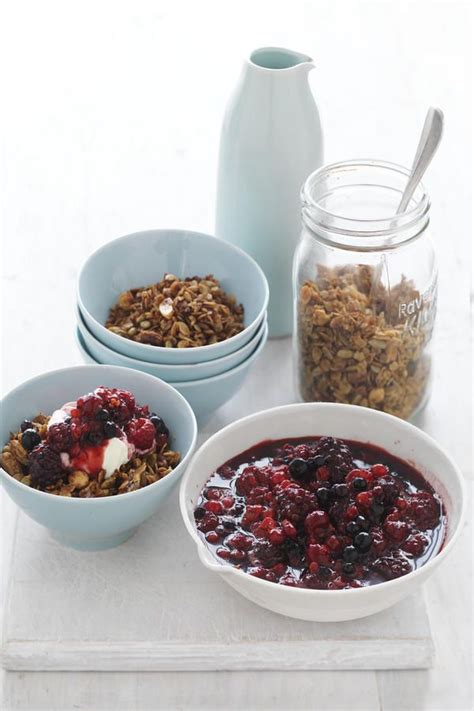 Mixed Berry Compote With Maple Syrup Granola Myfoodbook With Creative Gourmet Recipe Berry