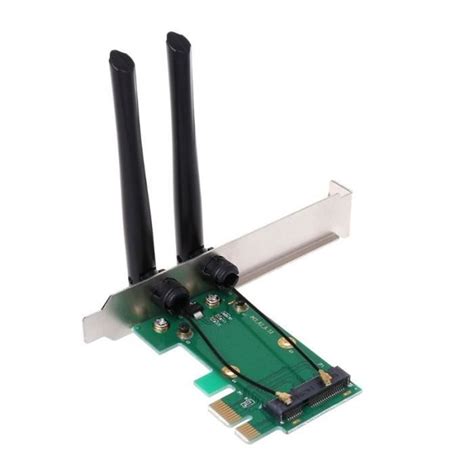 Carte R Seau Sans Fil Wifi Mini Pci E Express Vers Pci E Adapteure