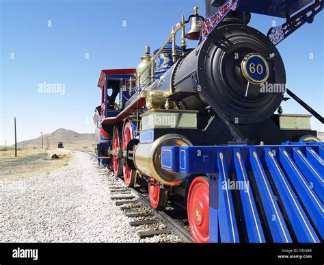 The ´Jupiter´ locomotive steam engine at the Golden Spike National ...