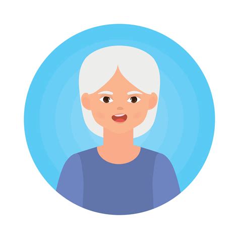 Avatar Old Woman Vector Art At Vecteezy