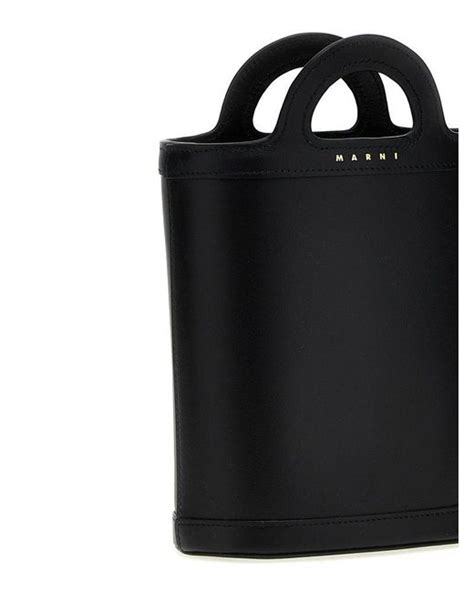 Marni Tropicalia Nano Bucket Bag In Black Lyst