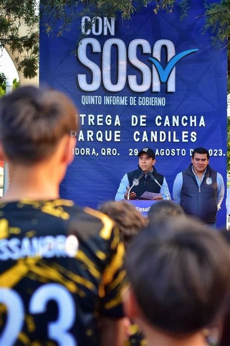 Roberto Sosa Pichardo entrega rehabilitación de Parque Candiles