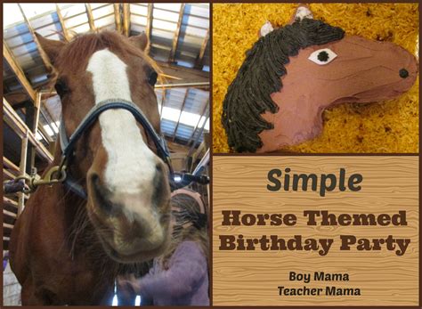 Boy Mama: Simple Horse Themed Birthday Party - Boy Mama Teacher Mama