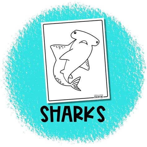 Free Shark Coloring Pages Simply Love Coloring