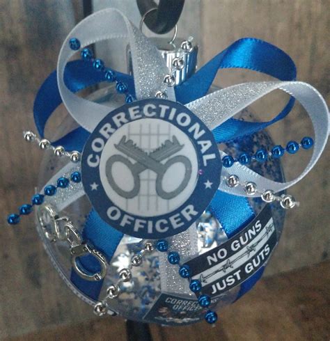 Correctionalcorrections Officer Christmas Ornament No Guns Etsy