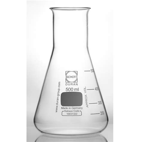 Matraz Erlenmeyer Vidrio Cuello Ancho Duran Pontraga Suministros