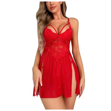 Gersome Lace Babydoll Lingerie Sexy Mini Chemise Mesh Wedding Nightie