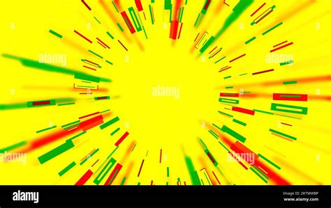 Animated Abstract Background With Simple Gradient Radial Rays Motion