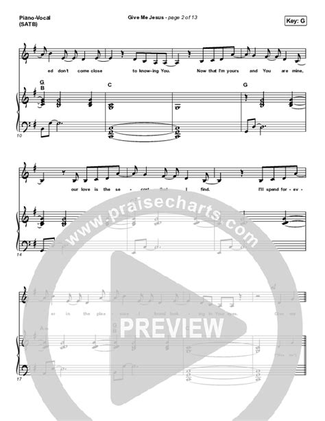 Give Me Jesus Sheet Music Pdf Upperroom Abbie Gamboa Praisecharts