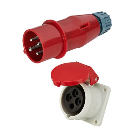 16a Industrial Plug And Socket 4 Pin Ip44 Peaco Support