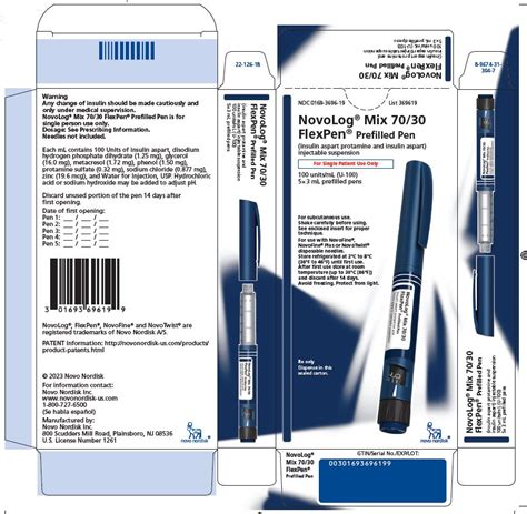 Dailymed Novolog Mix 7030 Insulin Aspart Injection Suspension