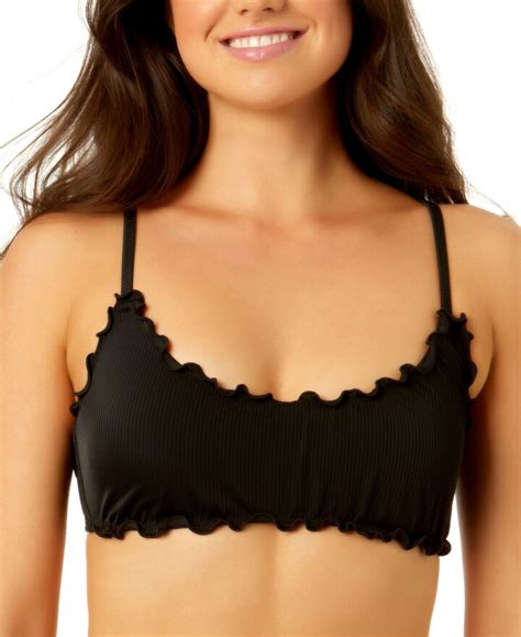 Salt Cove Juniors Ruffle Trim Bralette Bikini Top Created For Macy