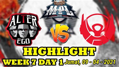 Highlight Alter Ego Vs Bigetron Alfa Mpl Id Season Youtube